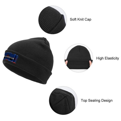 Munsieur Beanie Custom Knit Hat for Cold Weather