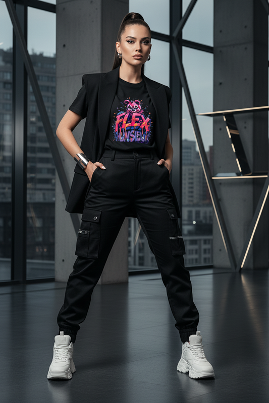 Women's Munsieur T-shirt "Flex" Streetwear for Her