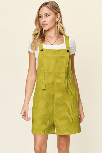 Double Take Full Size Texture Sleeveless Romper - Munsieur
