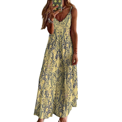 Munsieur Women's Flowy Bohemian Slip Dress