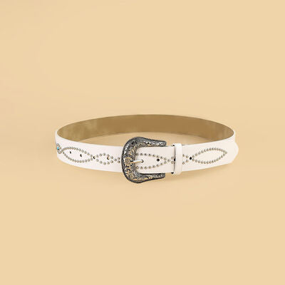 PU Leather Rhinestone Belt - Munsieur