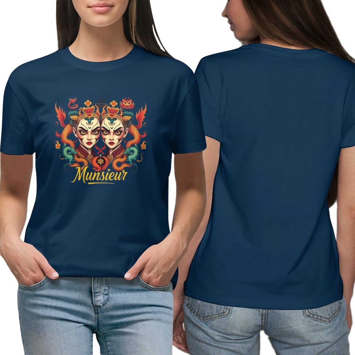 Munsieur T-Shirt for Women: Classic Comfort with a Contemporary Twist for Her - Munsieur