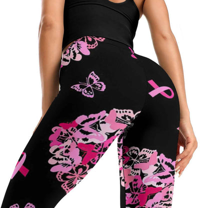 Munsieur Sculpting Leggings for Women - Pink Butterfly - Munsieur