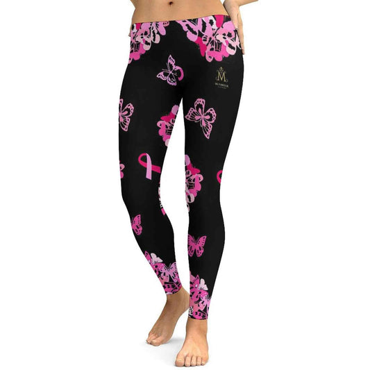 Munsieur Sculpting Leggings for Women - Pink Butterfly - Munsieur