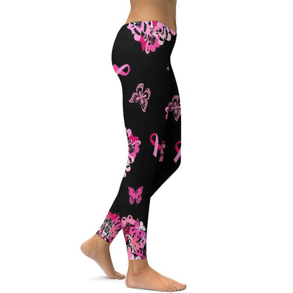 Munsieur Sculpting Leggings for Women - Pink Butterfly - Munsieur
