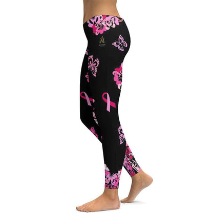 Munsieur Sculpting Leggings for Women - Pink Butterfly - Munsieur