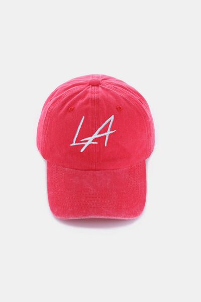 Zenana Washed Embroidered City Baseball Cap - Munsieur