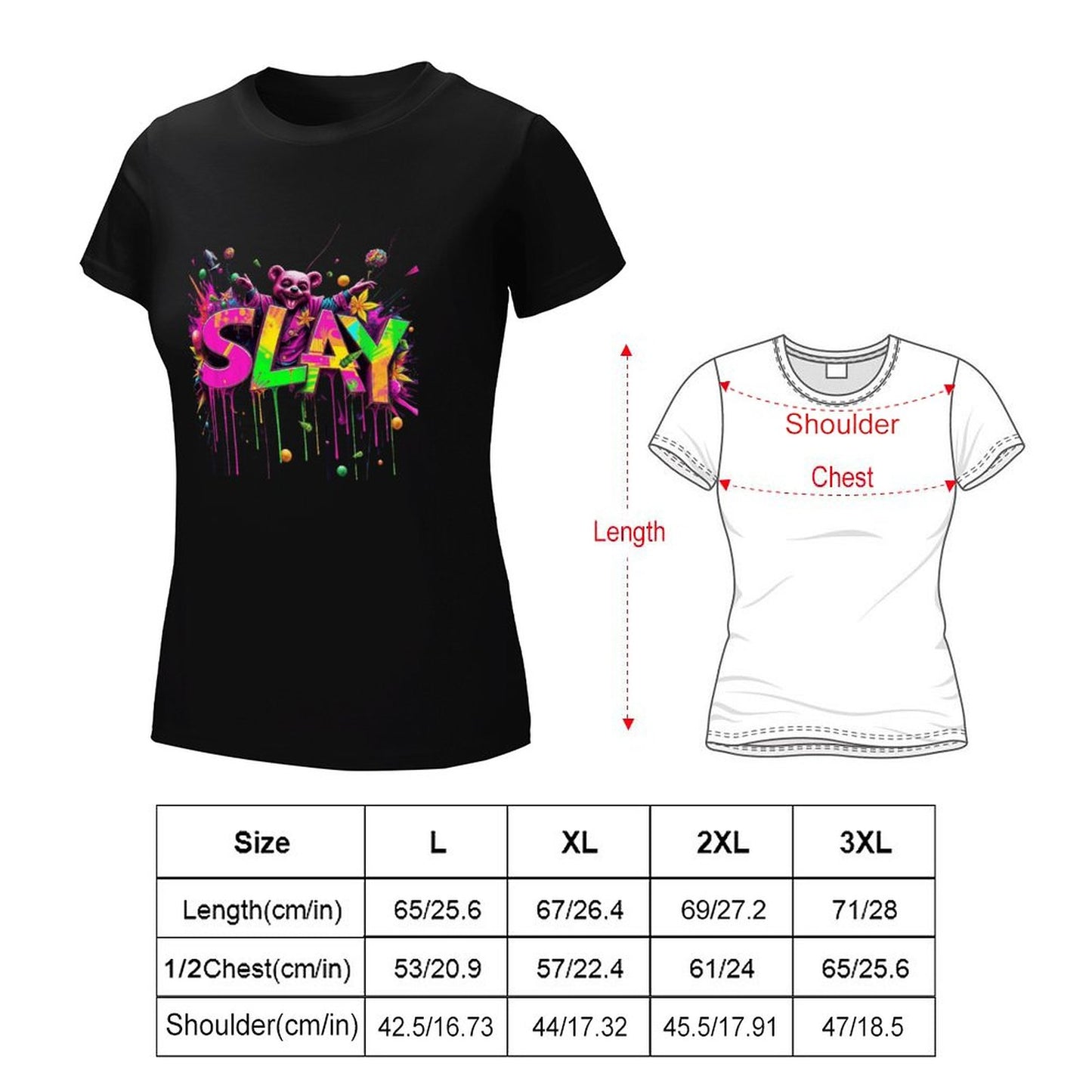 Women's T-shirt "Slay" Designer Streetwear Crown Co.👑