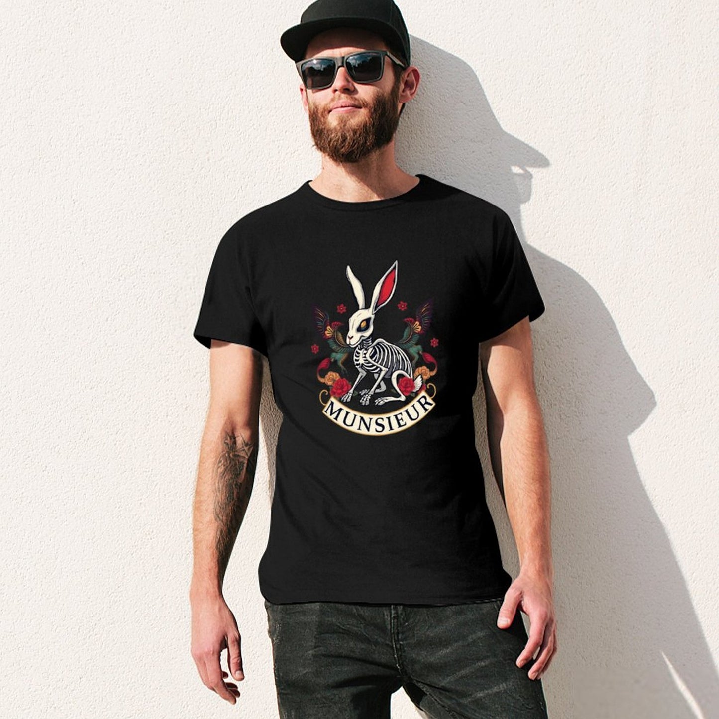 Munsieur Brand Tee "Rabbit FuFu" Streetwear Design Stylish Tee for Men