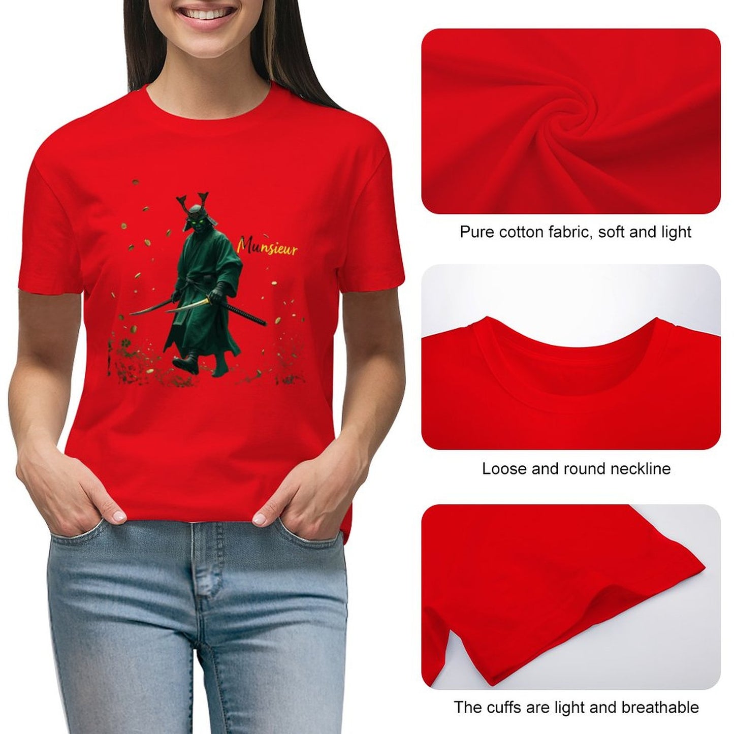 Munsieur St. Patrick's Day Collection for Women | Emerald Green Celtic Warrior T-Shirt