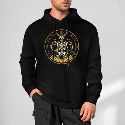 Munsieur Shadow Reaper: Luxe Skull Hoodie for Men - Munsieur