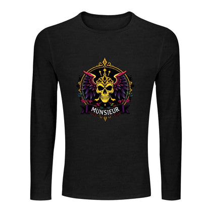 Munsieur Long Sleeve Tee for Men: Ultra-Soft Fabric for All-Day Wear - Munsieur