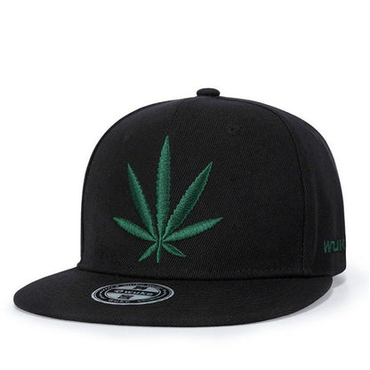 Topi All-match Jalanan Trend Lelaki Dan Wanita Hip-hop Kapas Sulaman Daun