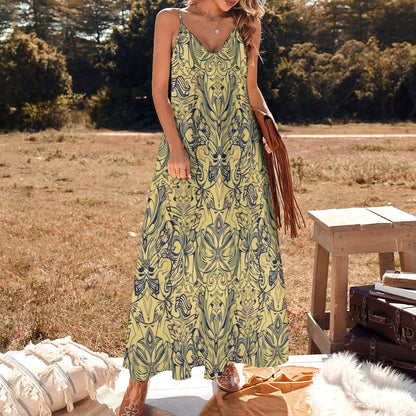 Munsieur Women's Flowy Bohemian Slip Dress