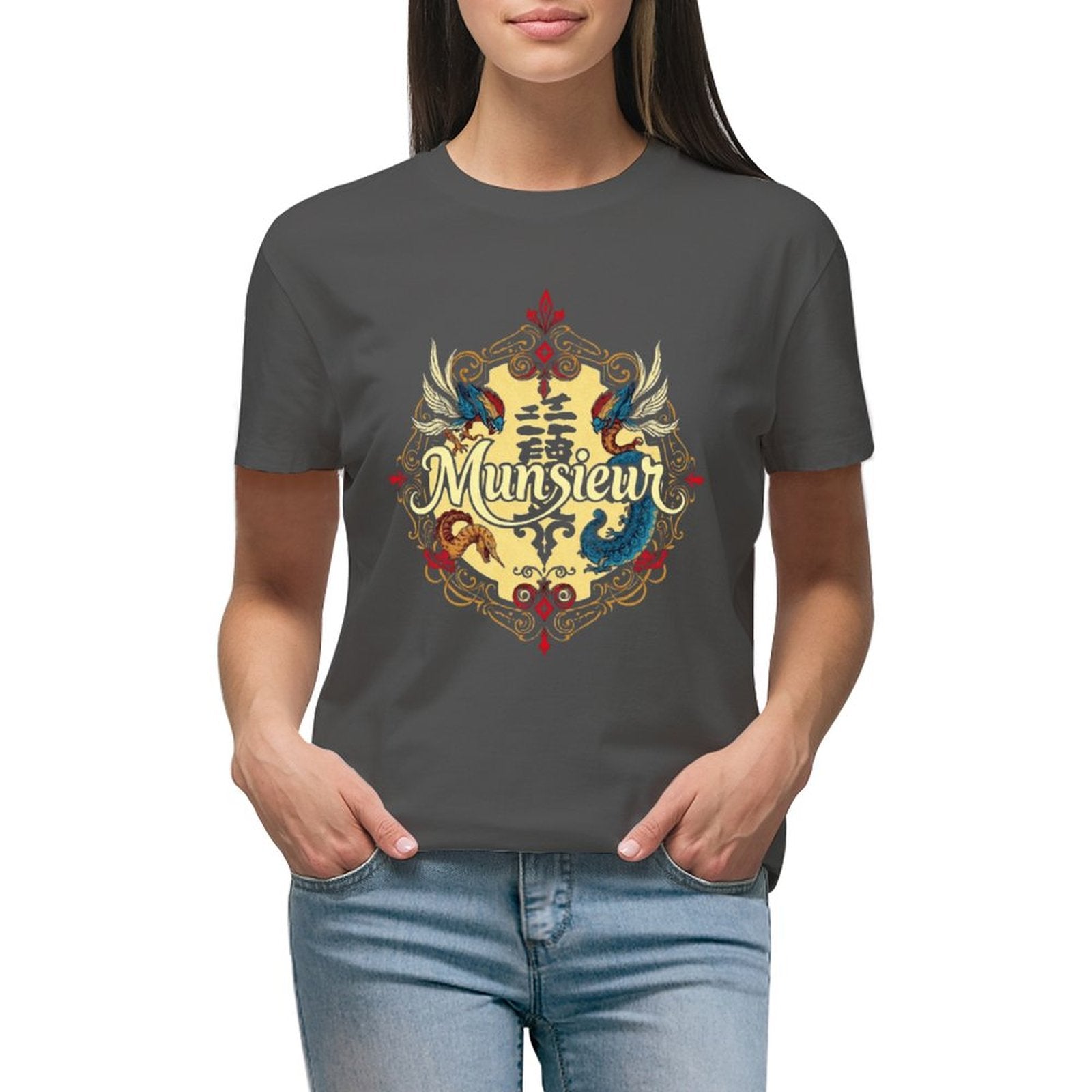**Heatwave Sale** Munsieur Women's T-shirt Designer Streetwear for Her