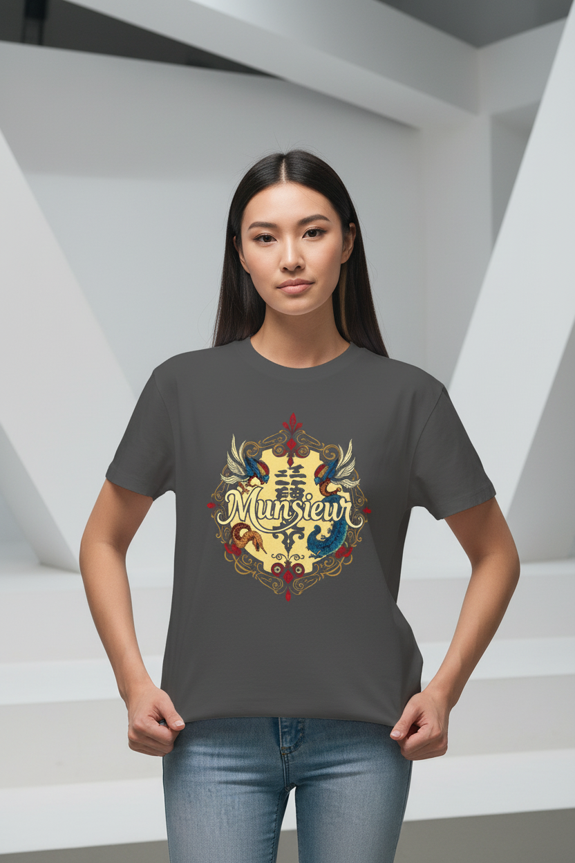 MUNSIEUR Women's T-shirt Designer Streetwear for Her