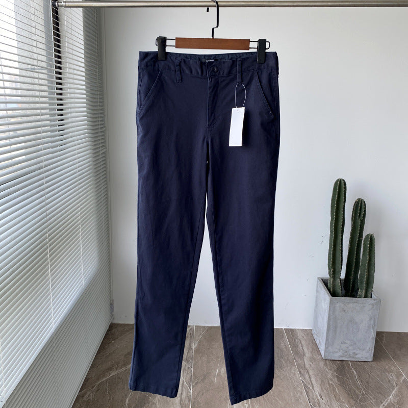 Four-sided Elasticity Autumn New Men's Casual Pants Solid Color