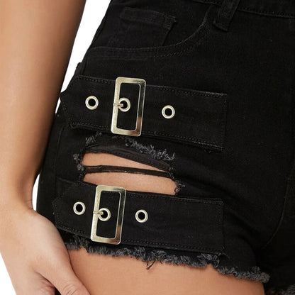 Ripped Stretch Casual Bottoms for Her