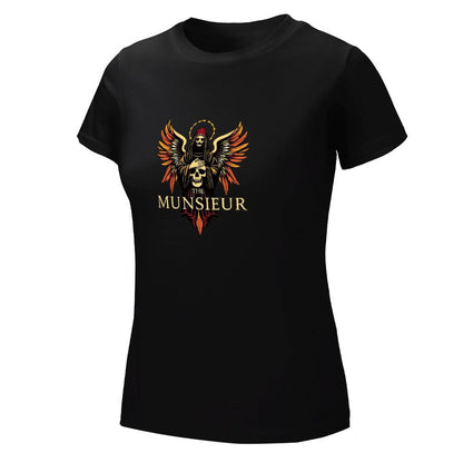 Munsieur Women's Brand T-shirt "Rebellious Angel" Designer Streetwear for Her