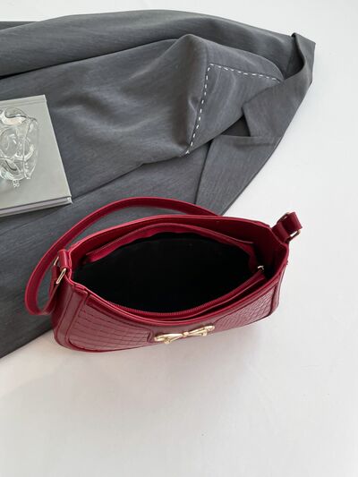 Bow PU Leather Shoulder Bag - Munsieur