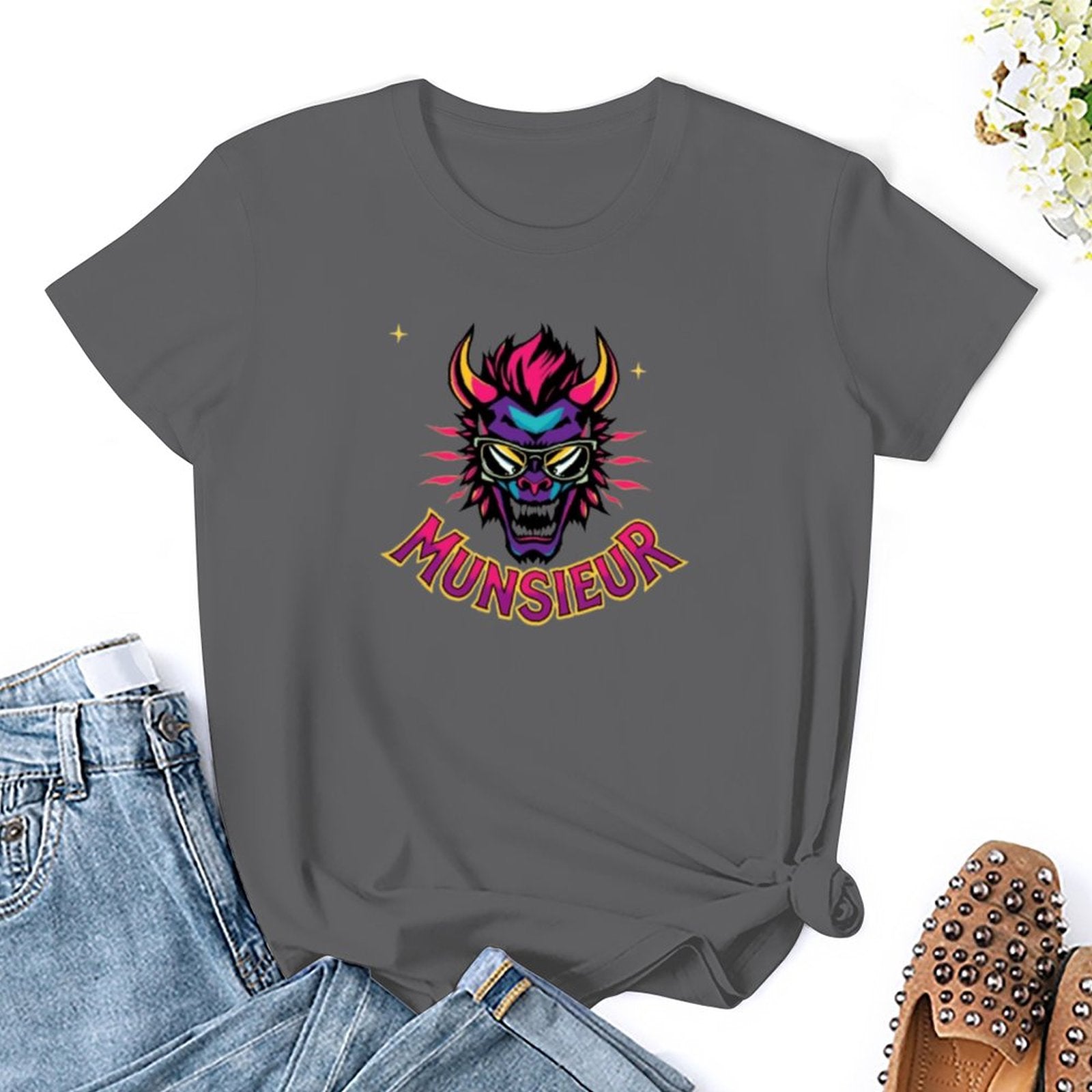 Munsieur Women's T-shirt "Meanie" Graphic T-shirt for Women - Munsieur
