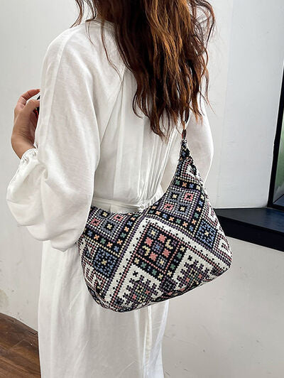 Geometric Adjustable Strap Crossbody Bag - Munsieur