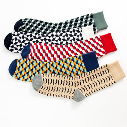Men's Casual Mid-calf Casual Cotton Socks - Munsieur