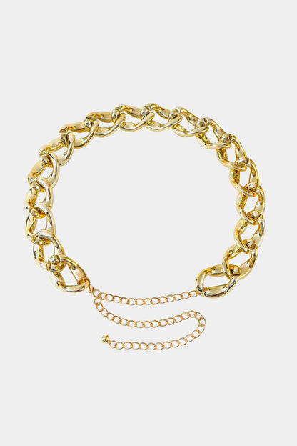 1.2" Width Acrylic Curb Chain Belt - Munsieur