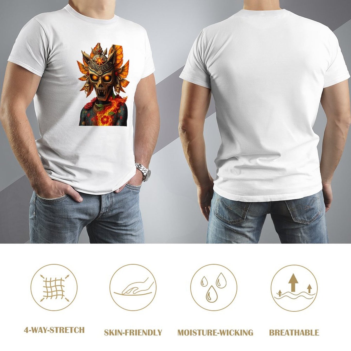 Lost Tribe of Munsieur Tee for Men "Jester" (High Definition & Front Printing)