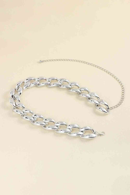 1.2" Width Acrylic Curb Chain Belt - Munsieur