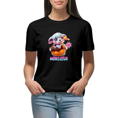 Munsieur Women's T-shirt "Lil Bo" Streetwear for Her
