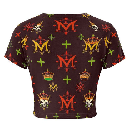 Tight cropped navel-baring T-shirt