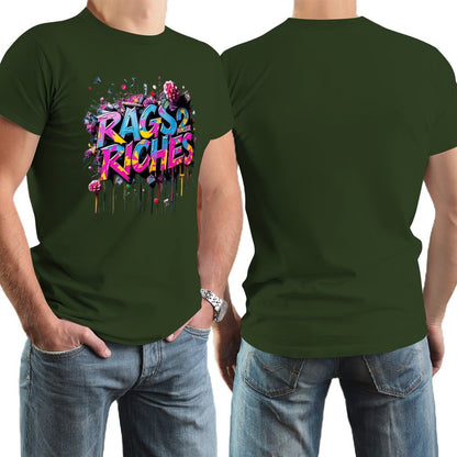 Men's Tee Munsieur Original Design "Rags2Riches" Streetwear Design