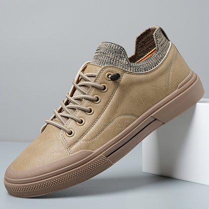 Men's Casual Leather Soft Sole Breathable Bean Shoes - Munsieur