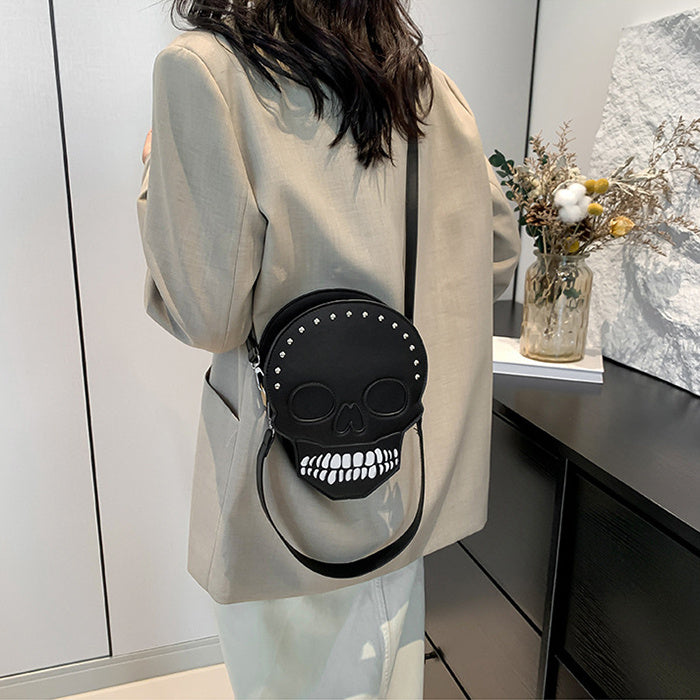 Halloween Skull Shoulder Bag Messenger Bag Personality Creative Crossbody Bag