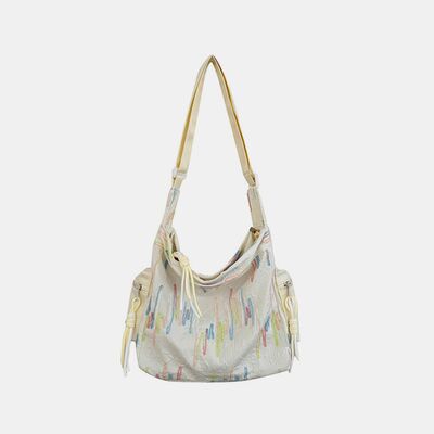 Contrast Texture Shoulder Bag - Munsieur