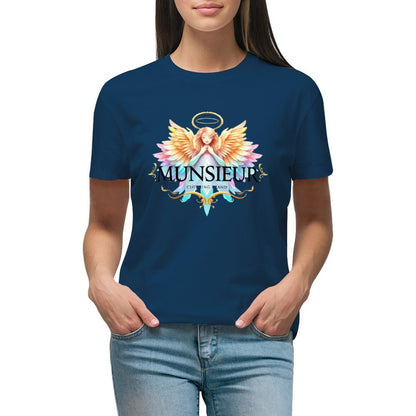 Munsieur Designer T-shirt for Women "Angel" Drip With Confidence Streetwear for Her