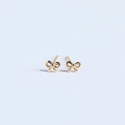 Copper Bow Stud Earrings - Munsieur