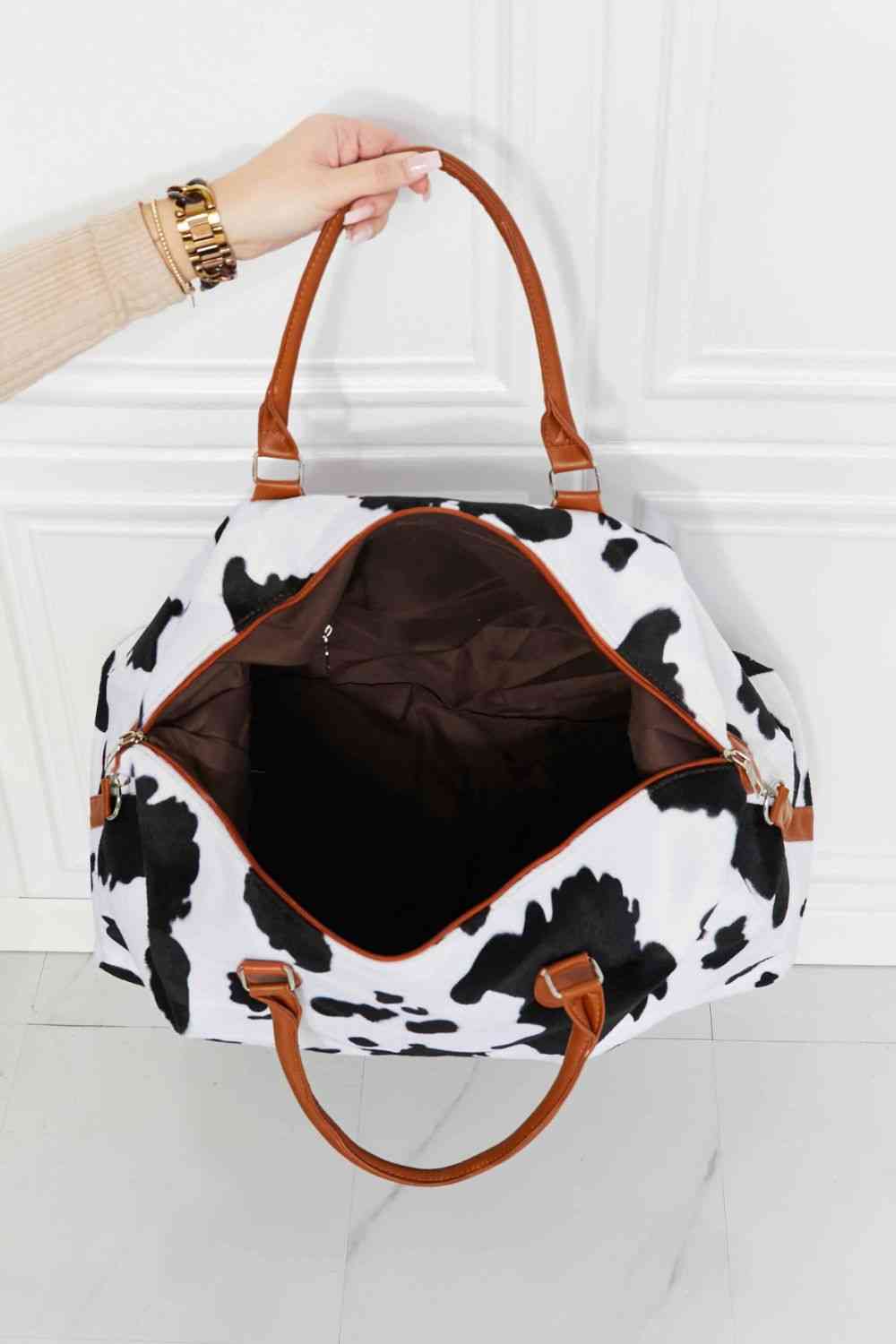 Animal Print Plush Weekender Bag - Munsieur