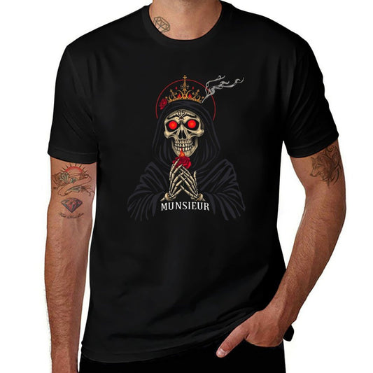 **SALE** Munsieur Men's Tee Cotton "Reaper Smoke" Comfortable Tee for Men
