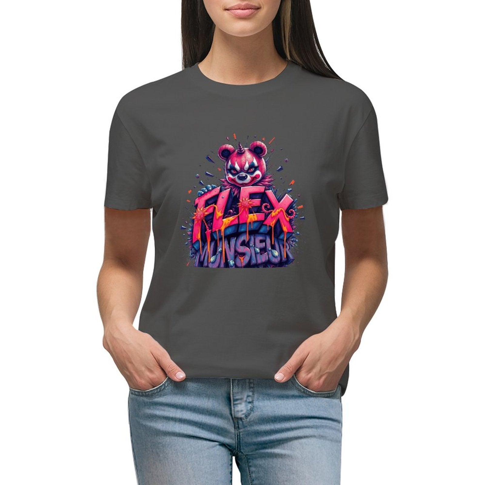 **Sale** Women's Munsieur T-shirt "Flex" Streetwear for Her