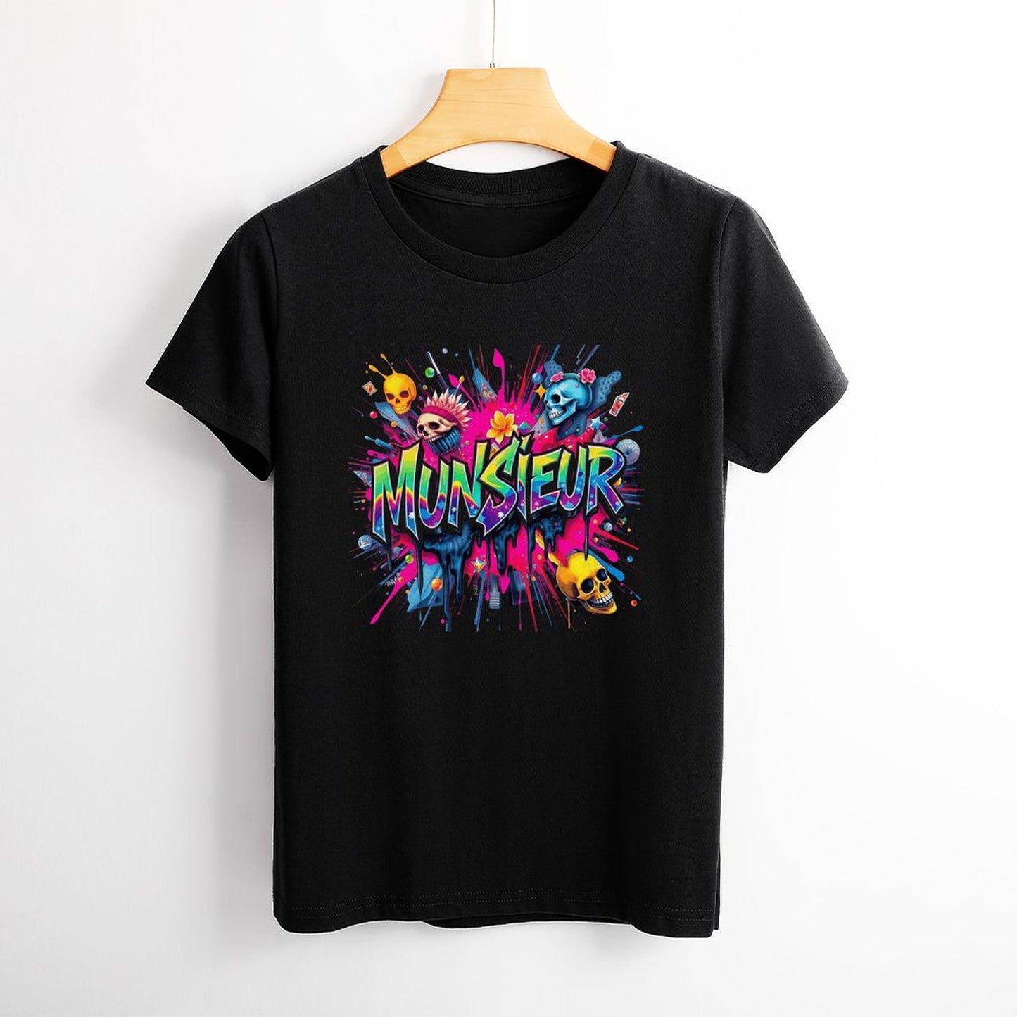 Women's Munsieur Brand T-shirt Streetwear Fashion