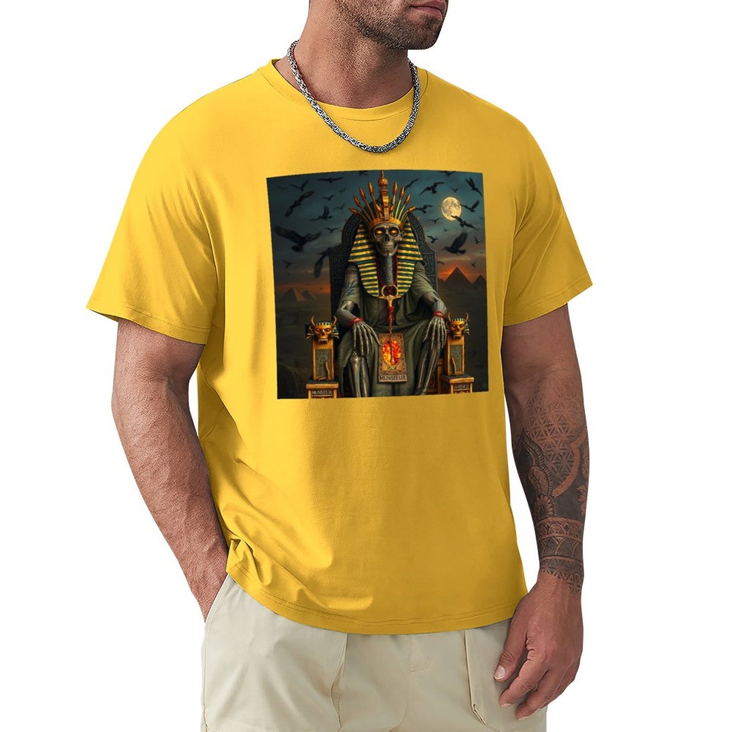 Munsieur Pharaoh's Reign Collection Men's Tee III (High Definition & Front Printing)