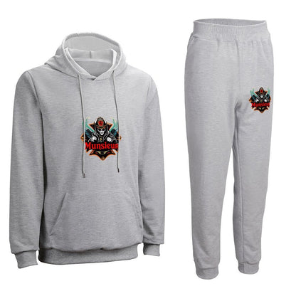 Munsieur Graphic Design Hoodie Set for Men