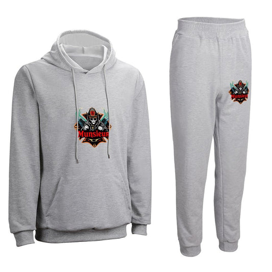 Munsieur Graphic Design Hoodie Set for Men