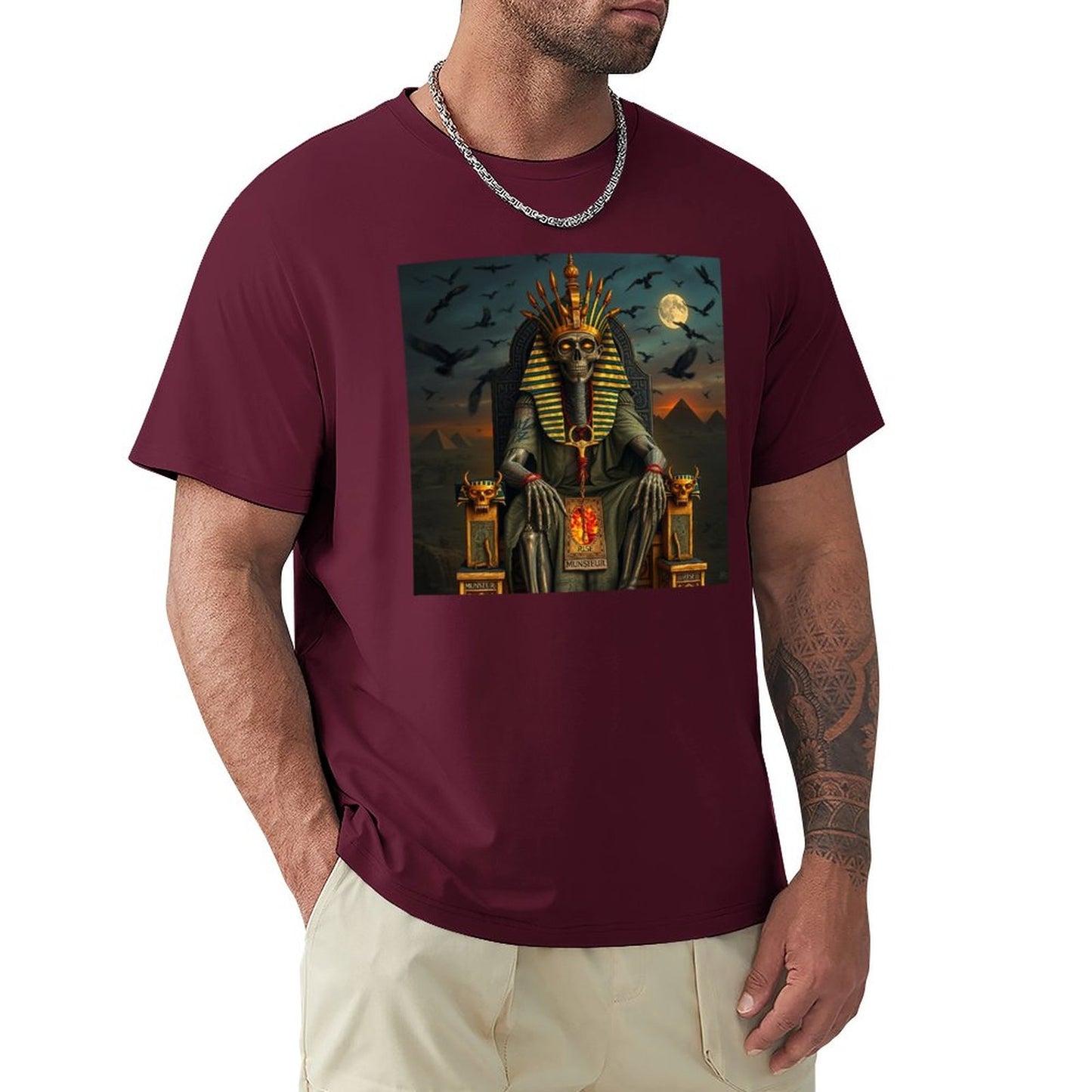 Munsieur Pharaoh's Reign Collection Men's Tee III (High Definition & Front Printing)