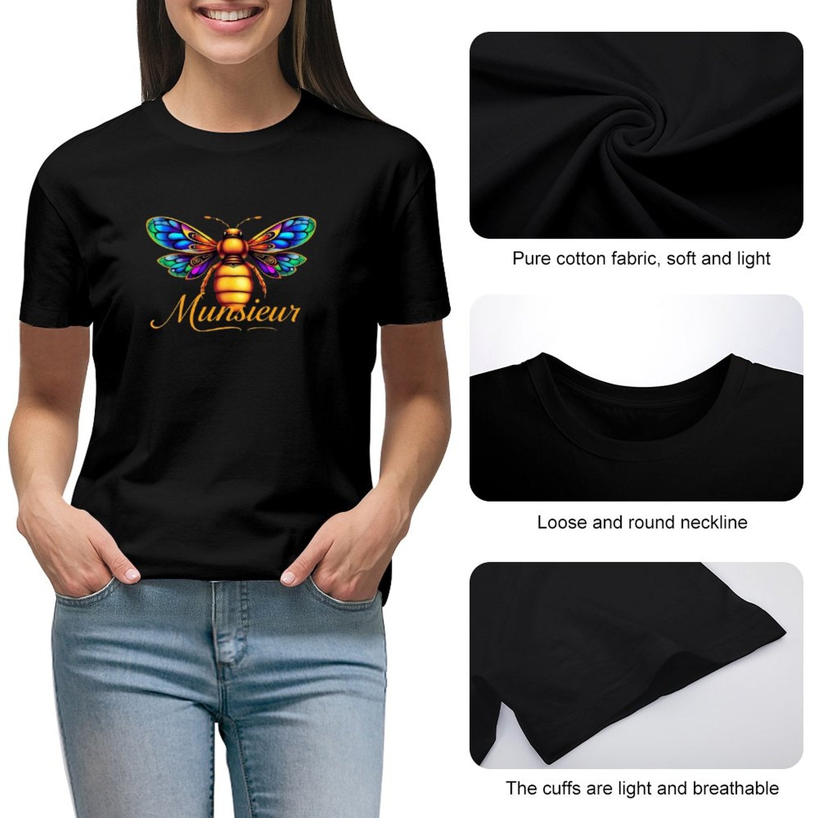 Munsieur T-Shirt for Women: The Ultimate Essential for Every Outfit for Her - Munsieur