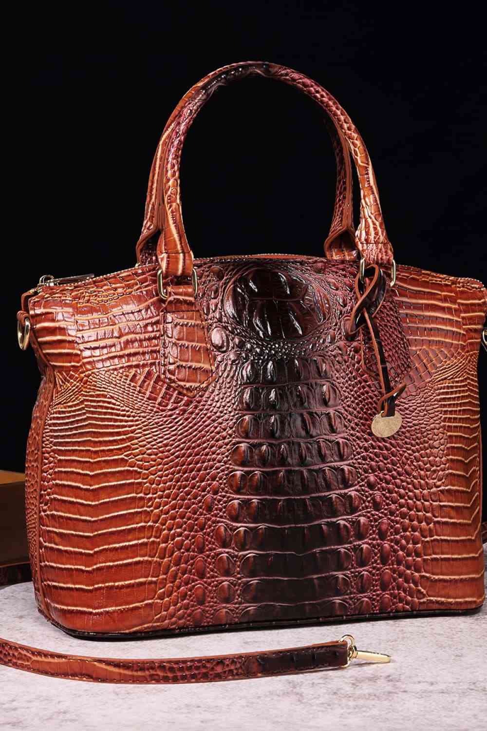 Gradient PU Leather Handbag - Munsieur