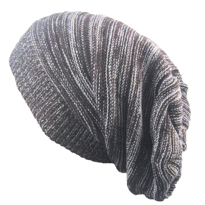 Two-color Melaleuca Pleated Warm Pile Hat