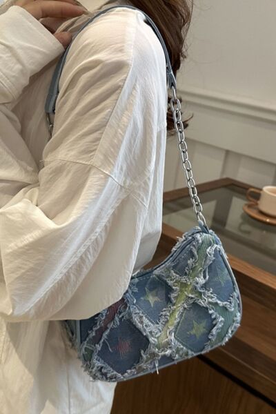 Fringe Star Print Shoulder Bag - Munsieur